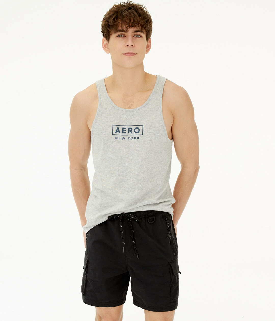Aeropostale Men's Box Logo Muscle Tank - Image 5