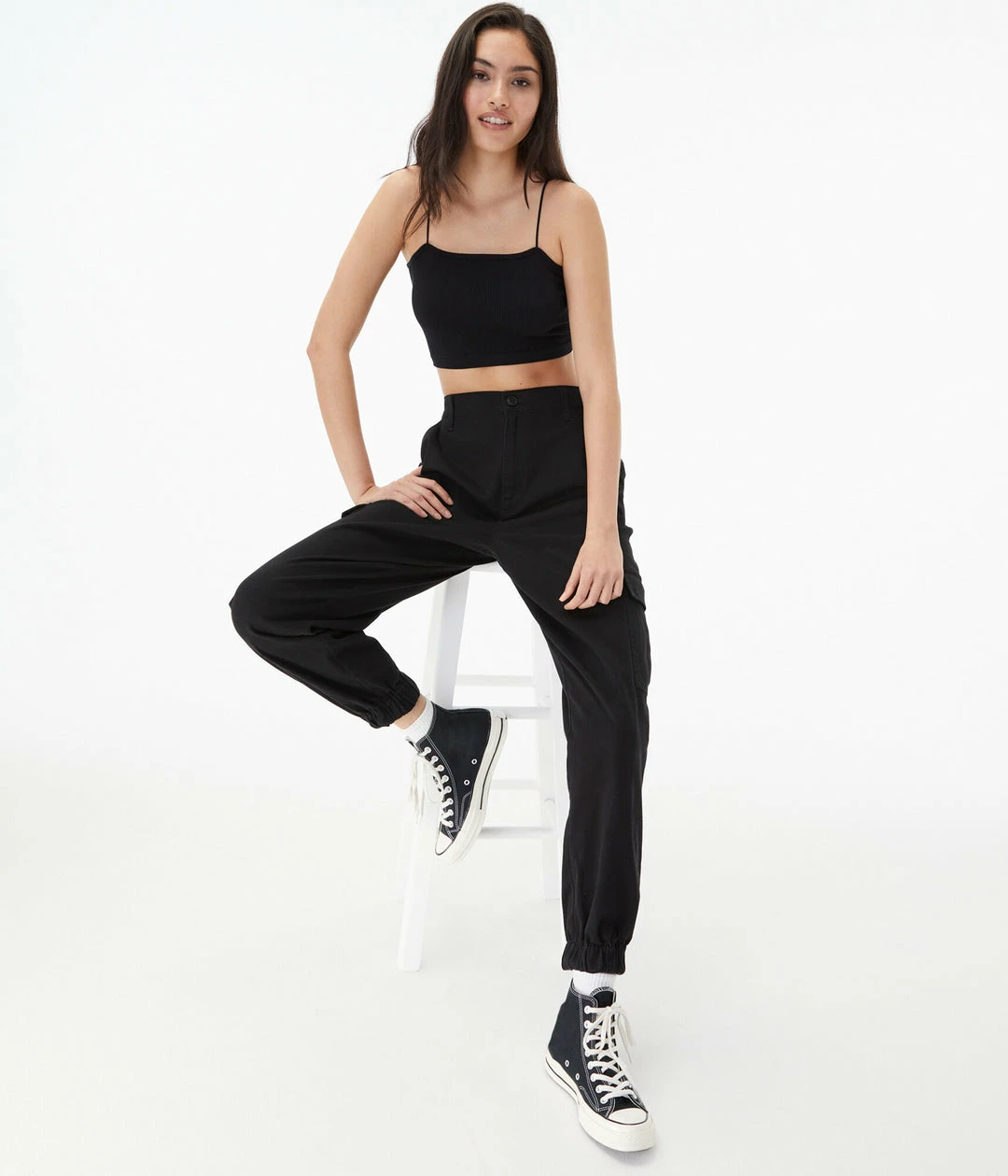 Aeropostale Women's Seriously Soft Seamless Cropped Cami - Image 2