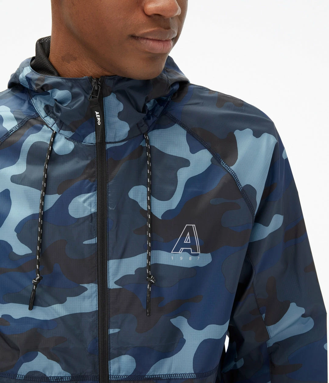 Aeropostale Men's Camo Active Windbreaker Jacket - Image 3