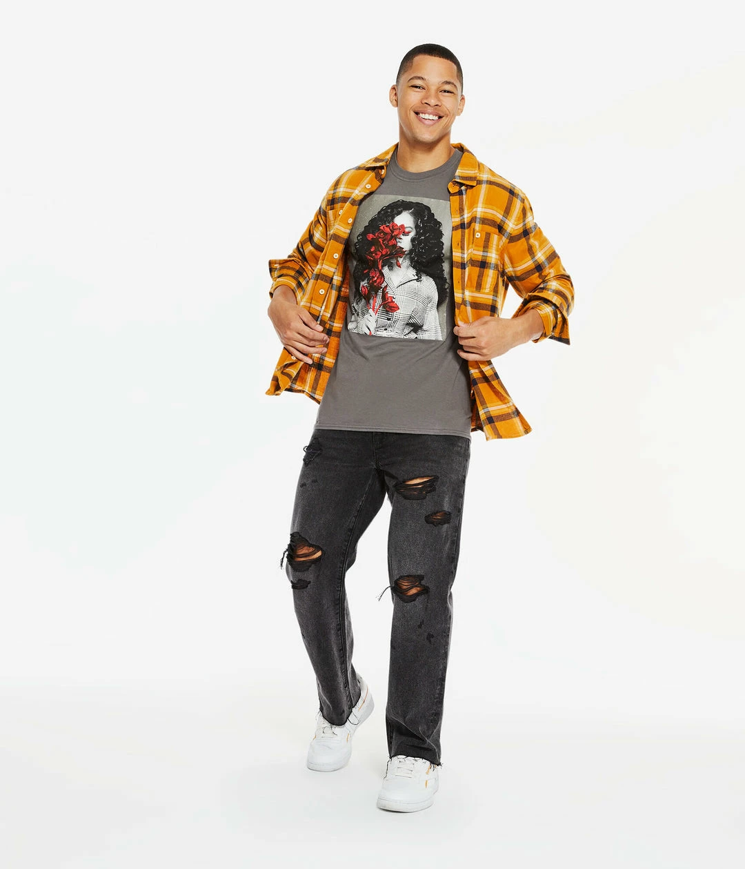 Aeropostale Men's H.E.R. Flowers Graphic Tee - Image 2
