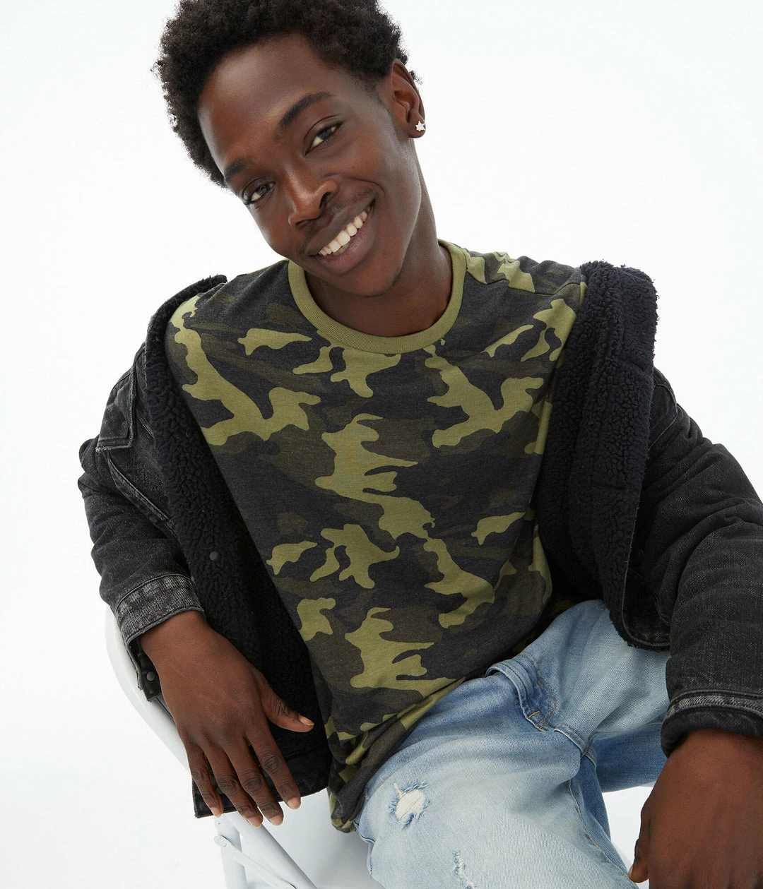 Aeropostale Men's Camo Print Graphic Tee - Image 2