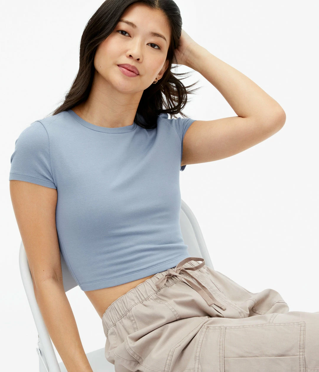 Aeropostale Women's Seriously Soft Cropped Baby Tee - Image 2