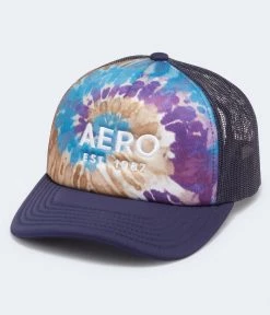 Aeropostale Men's Tie-Dye Adjustable Trucker Hat