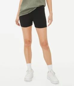 Aeropostale Women's High-Rise Lounge Bike Shorts 2-Pack - 4" Inseam