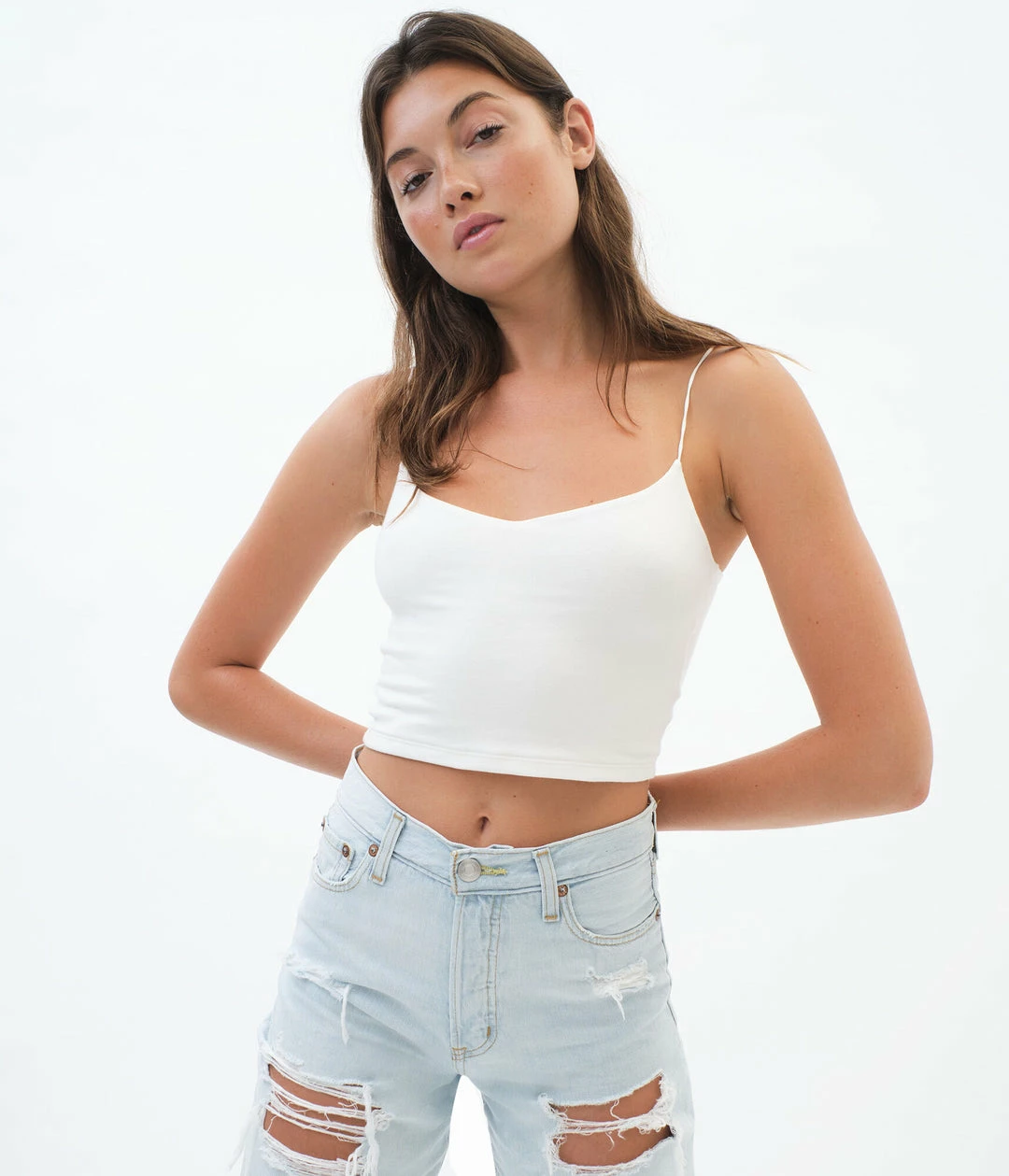 Aeropostale Women's V-Neck Cropped Cami - Image 5