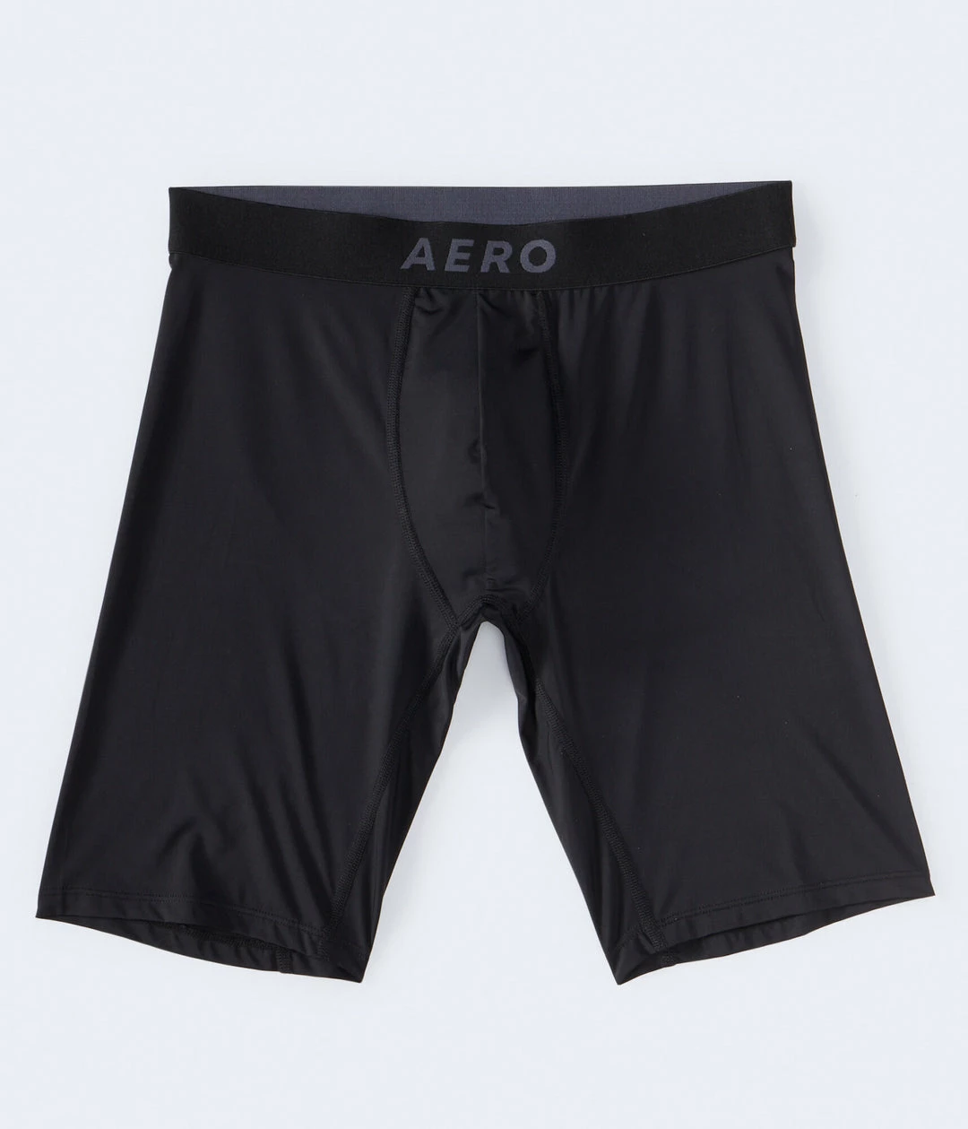 Aeropostale Men's Solid 9" Performance Knit Boxer Briefs