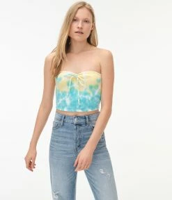 Aeropostale Women's Tie-Dye Convertible Halter/Tube Top***