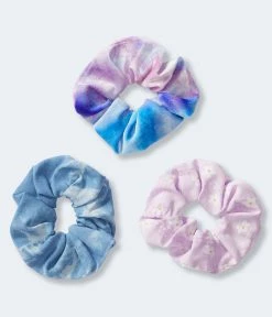 Aeropostale Women's Tie-Dye Scrunchie 3-Pack
