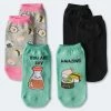 Aeropostale Women's You're Soy Amazing Ankle Sock 3-Pack***