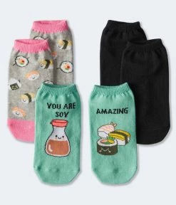 Aeropostale Women's You're Soy Amazing Ankle Sock 3-Pack***