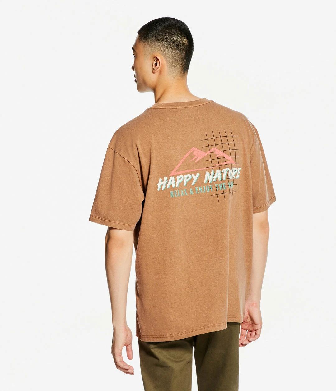 Aeropostale Men's Happy Nature Washed Loose Fit Graphic Tee - Image 3