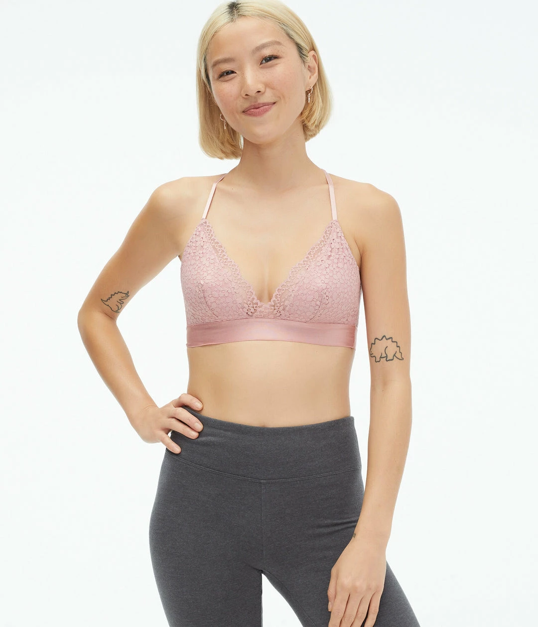 Aeropostale Women's Floral Lace Triangle Bralette - Image 6