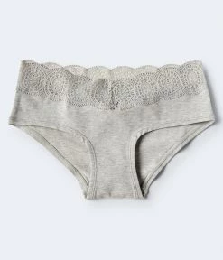 Aeropostale Women's Solid Lace-Trimmed Hipster