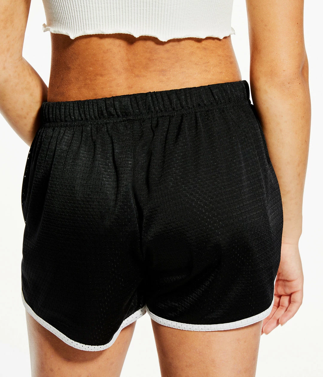 Aeropostale Women's High-Rise Mesh Athletic Shorts - Image 4