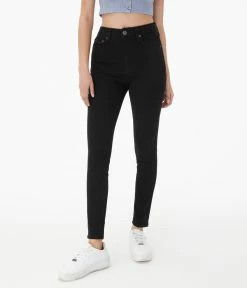 Aeropostale Women's Seriously Stretchy Super High-Rise Black Ankle Jegging