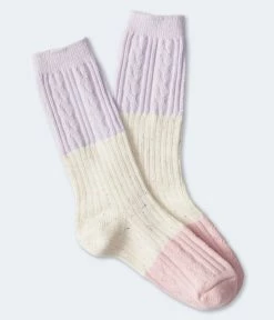 Aeropostale Women's Colorblock Crew Socks