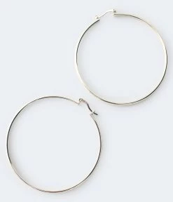 Aeropostale Women's Slim Hoop Earrings