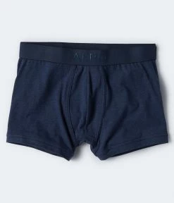 Aeropostale Men's Solid Logo Knit Trunks Pink