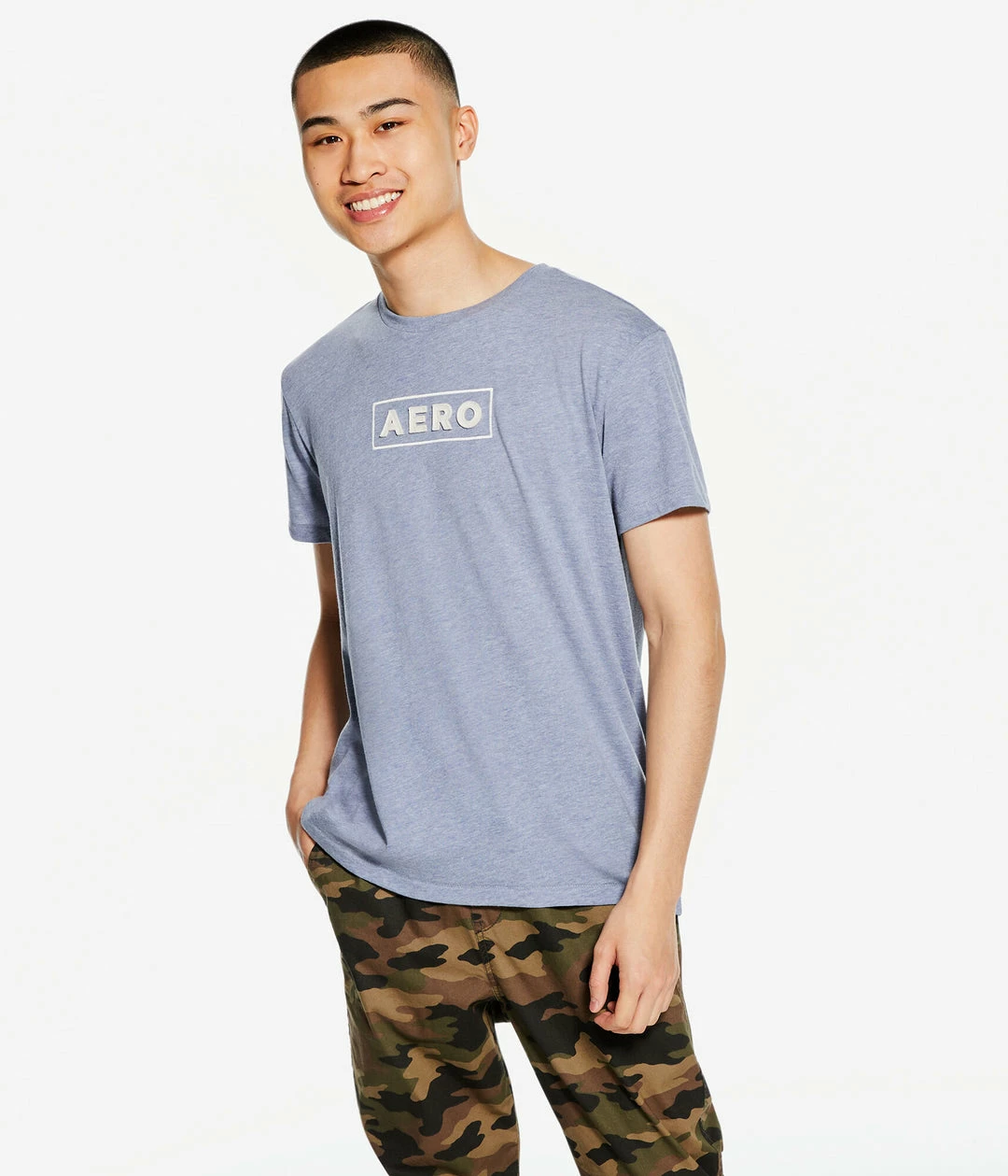 Aeropostale Men's Box Logo Appliquac Graphic Tee - Image 2