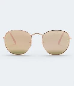 Aeropostale Women's Rounded Geometric Sunglasses