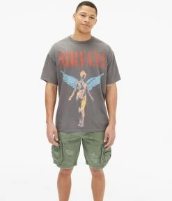 Aeropostale Men's Nirvana In Utero Graphic Tee