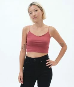 Aeropostale Women's V-Neck Cropped Cami