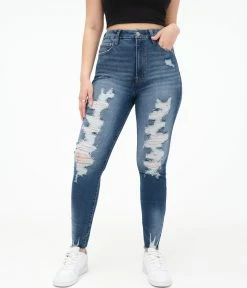 Aeropostale Women's Premium Super High-Rise Curvy Jegging With Lycraar Freef!Tar