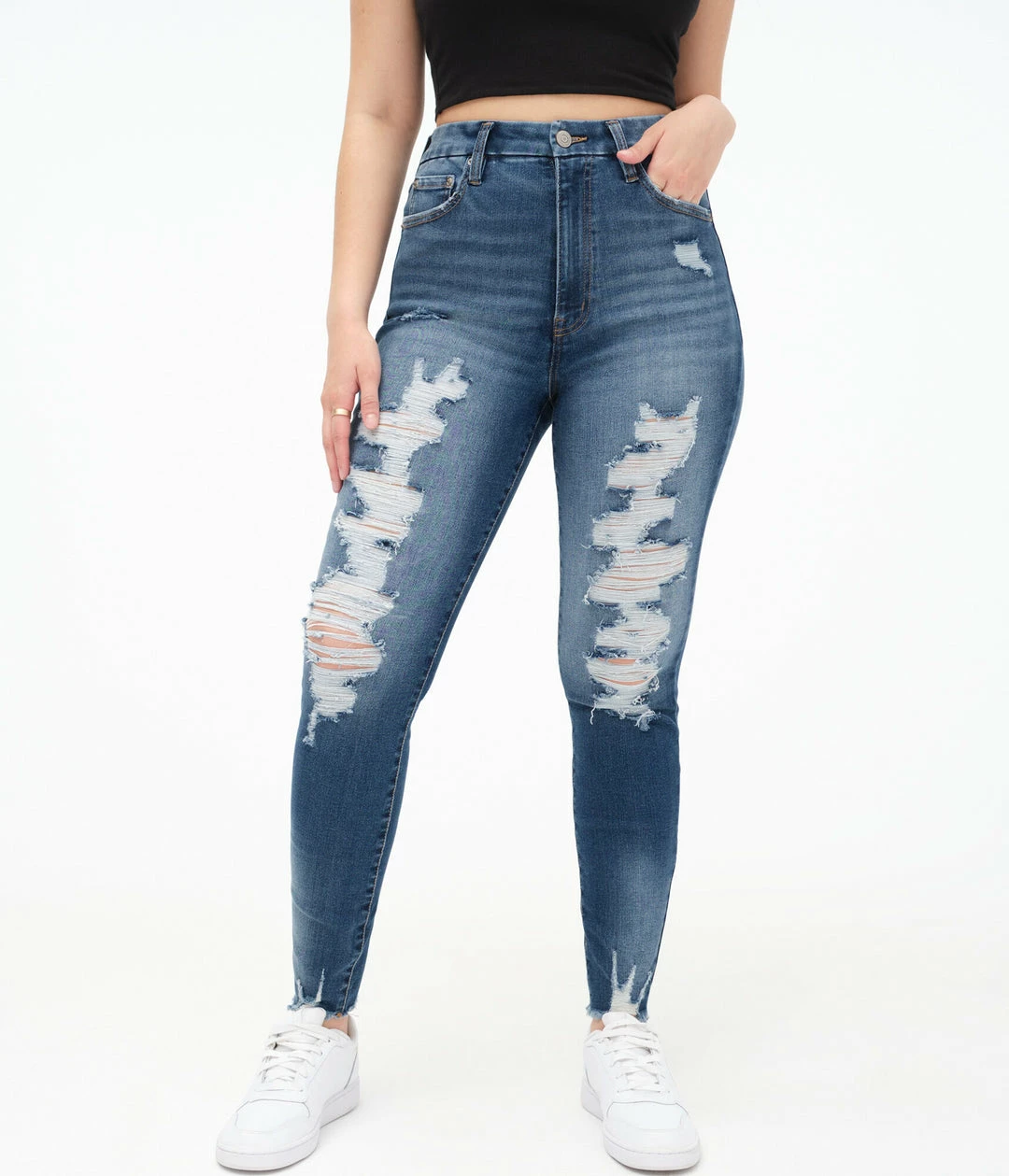 Aeropostale Women's Premium Super High-Rise Curvy Jegging With Lycraar Freef!Tar