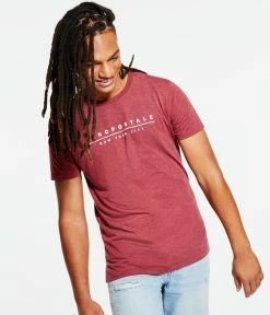 Aeropostale Men's New York City Flocked Graphic Tee