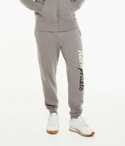 Aeropostale Men's Half Script Jogger Sweatpants
