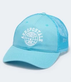 Aeropostale Men's Ny Globe Adjustable Trucker Hat