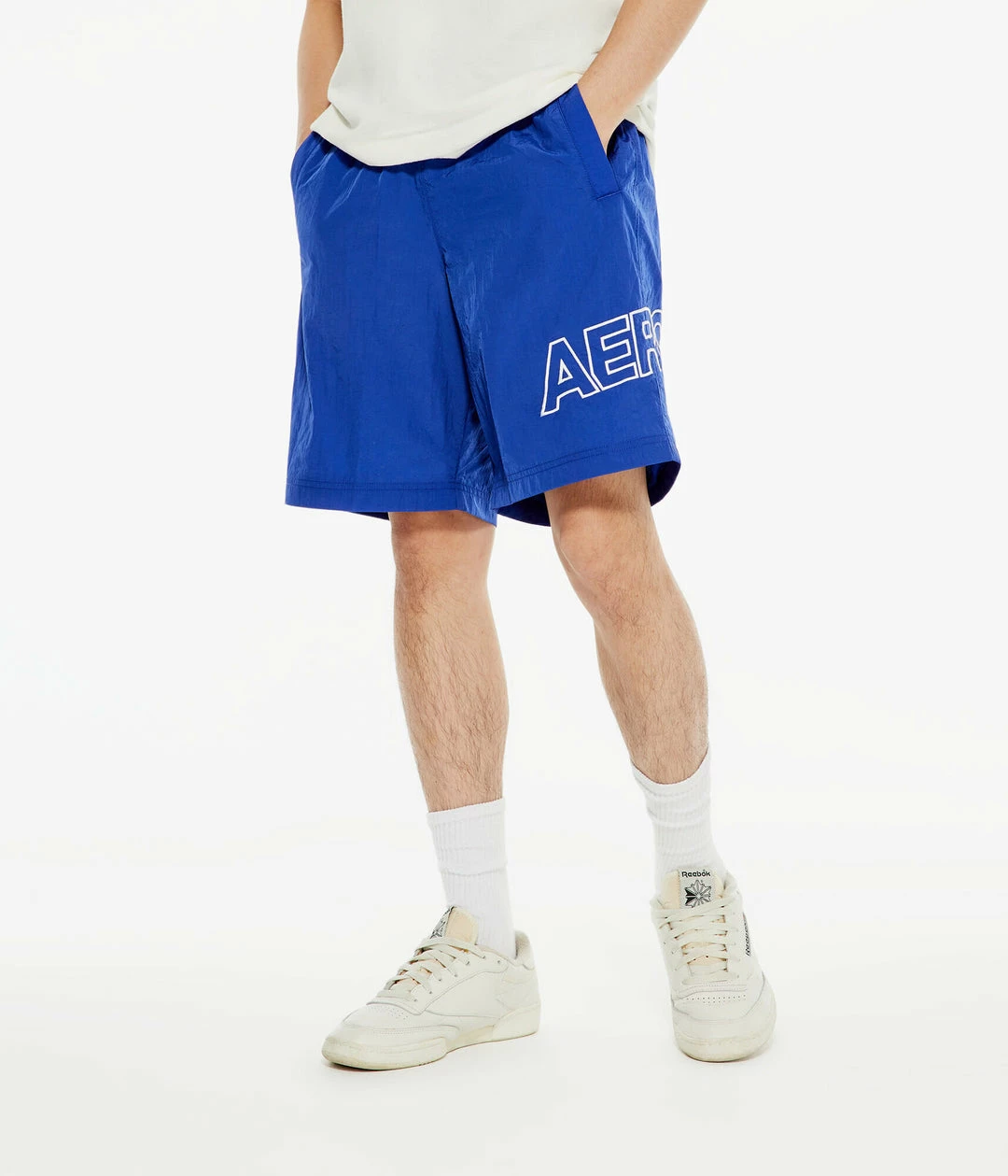 Aeropostale Men's Crinkle Track Shorts 9" - Image 5