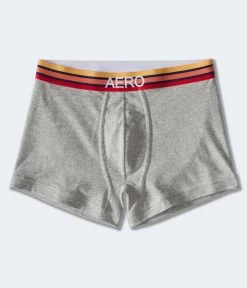 Aeropostale Men's Striped Waistband Knit Trunks