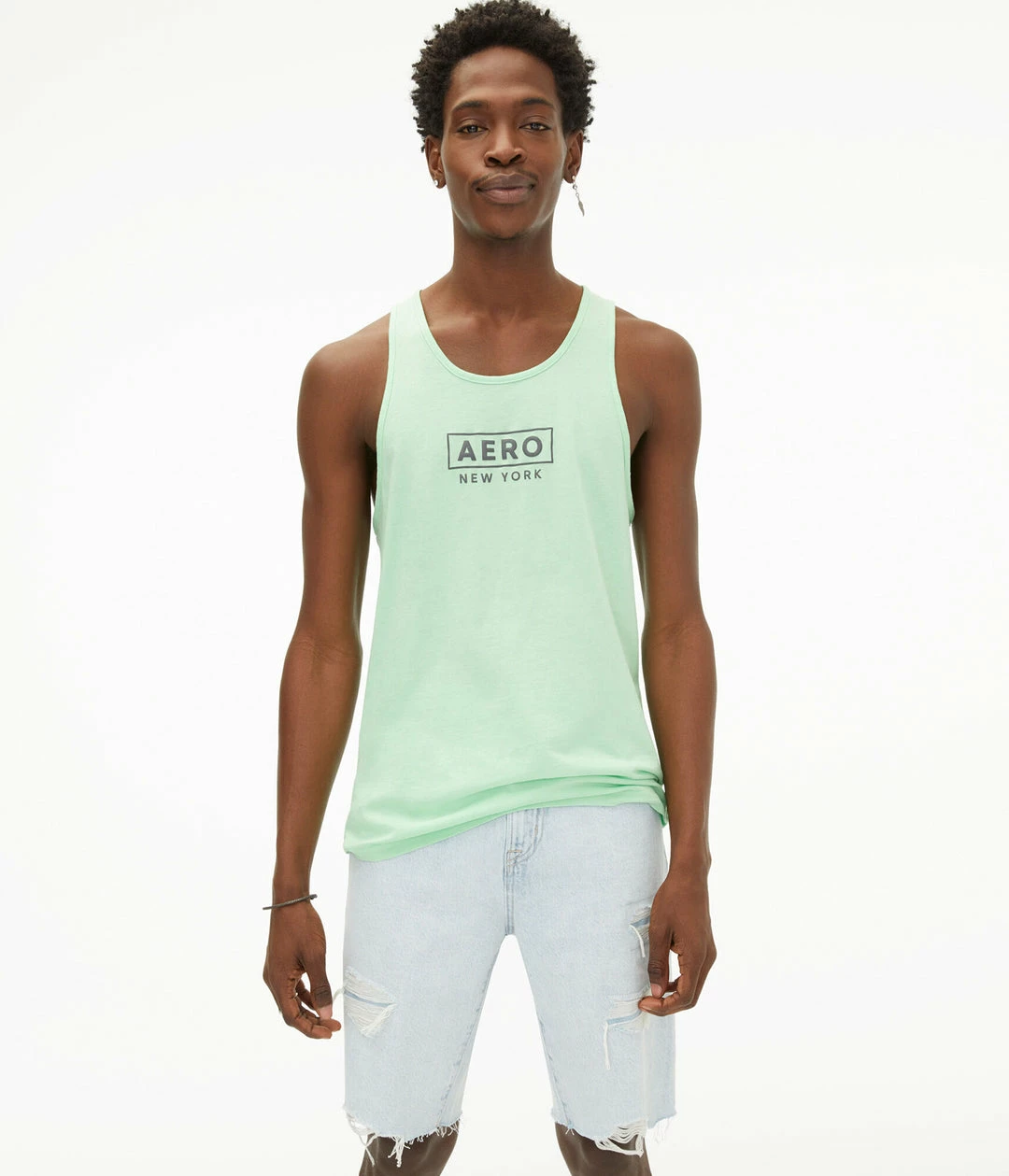 Aeropostale Men's Box Logo Muscle Tank - Image 4