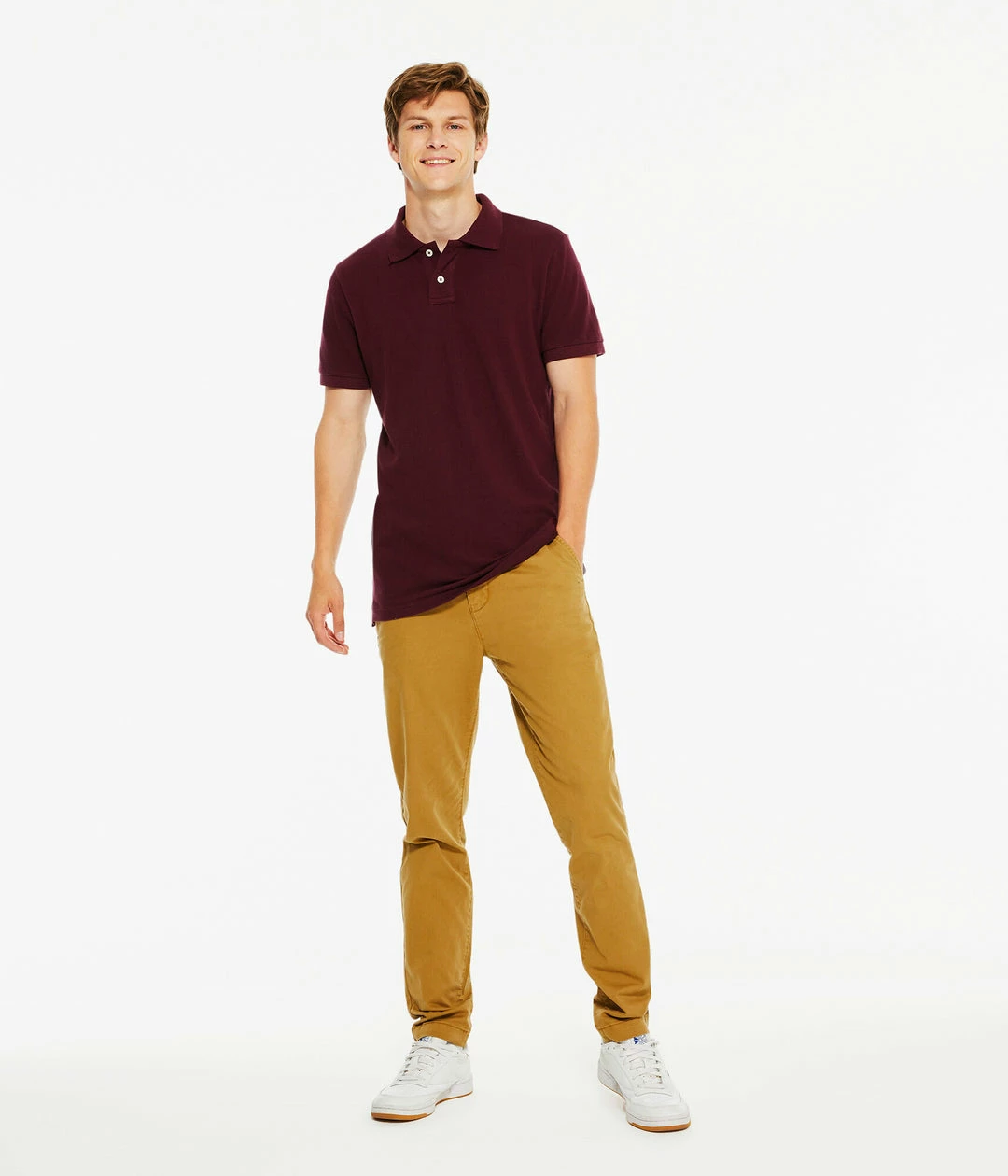 Aeropostale Mens Solid Uniform Pique Polo - Image 8