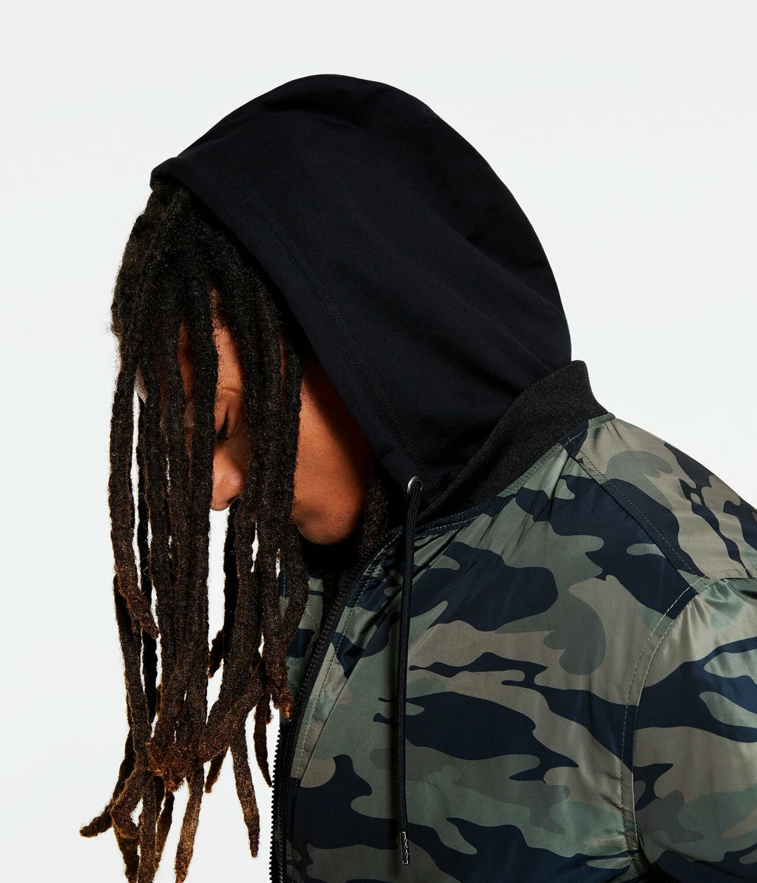Aeropostale Men's Camo Hooded Bomber Jacket - Image 3
