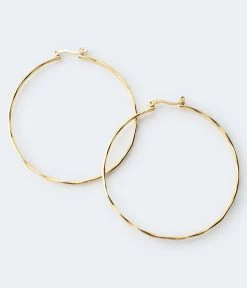 Aeropostale Women's Textured Hoop Earrings