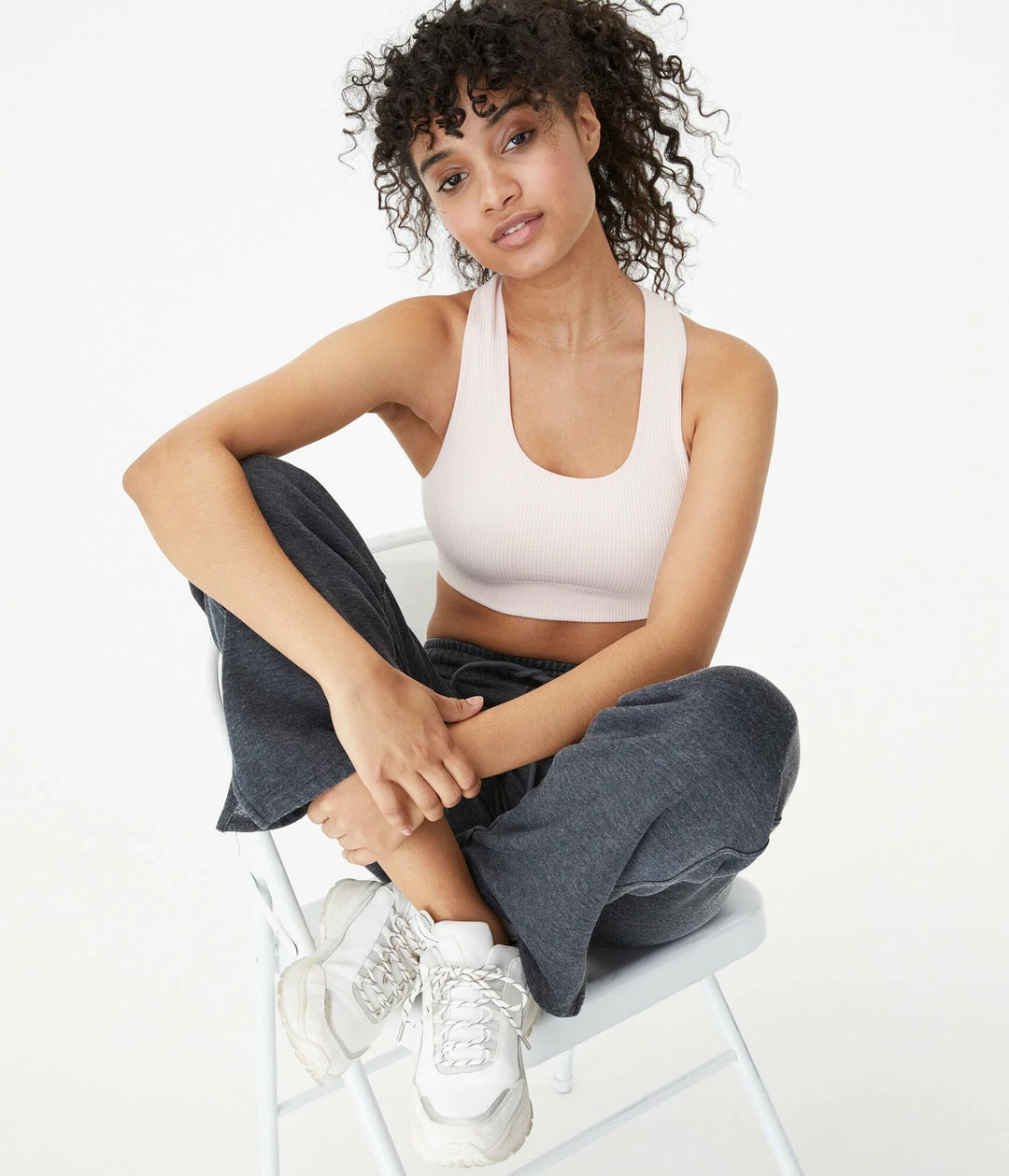 Aeropostale Women's Seriously Soft Seamless Racerback Sports Bra - Image 2