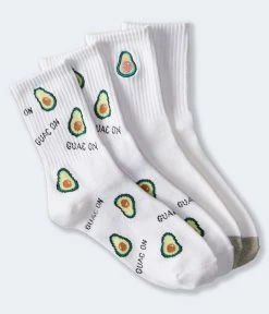Aeropostale Women's Avocado Crew Sock 2-Pack