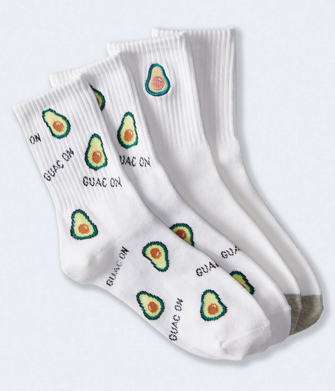 Aeropostale Women's Avocado Crew Sock 2-Pack