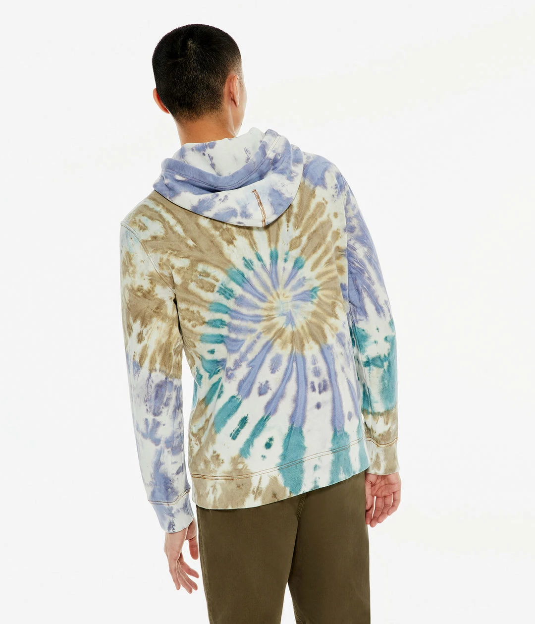 Aeropostale Men's Logo Tie-Dye Pullover Hoodie - Image 3