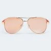Aeropostale Women's Two-Tone Aviator Sunglasses
