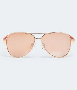 Aeropostale Women's Two-Tone Aviator Sunglasses