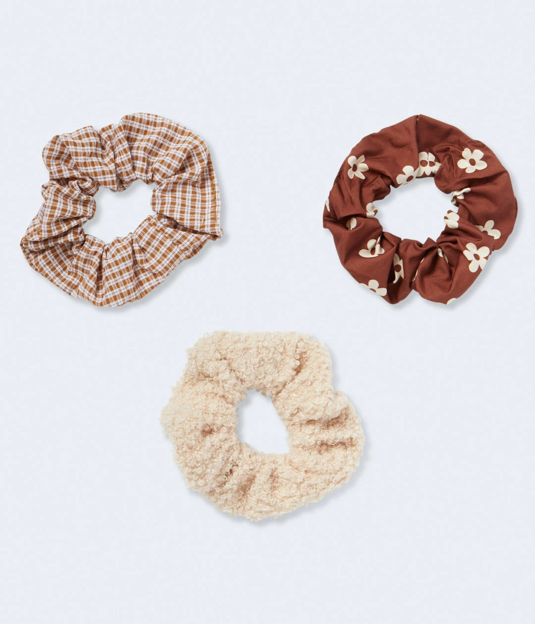 Aeropostale Women's Plaid Scrunchie 3-Pack