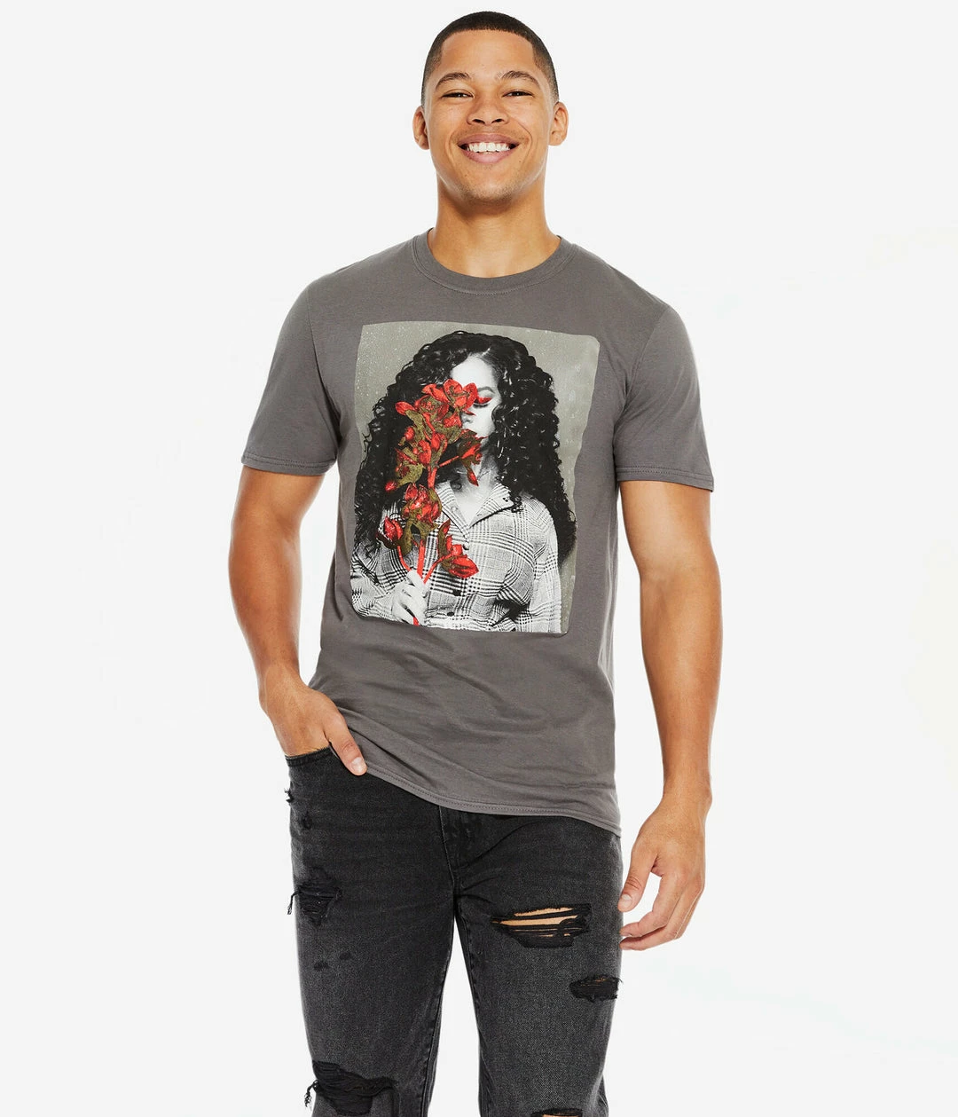 Aeropostale Men's H.E.R. Flowers Graphic Tee - Image 3