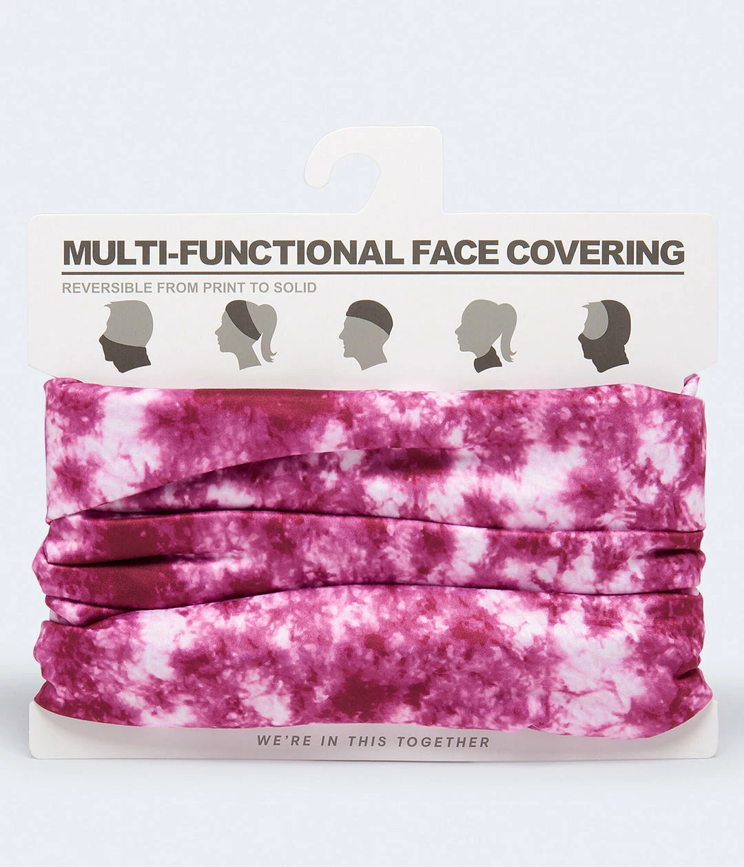 Aeropostale Women's Reversible Tie-Dye Multi-Functional Face Covering