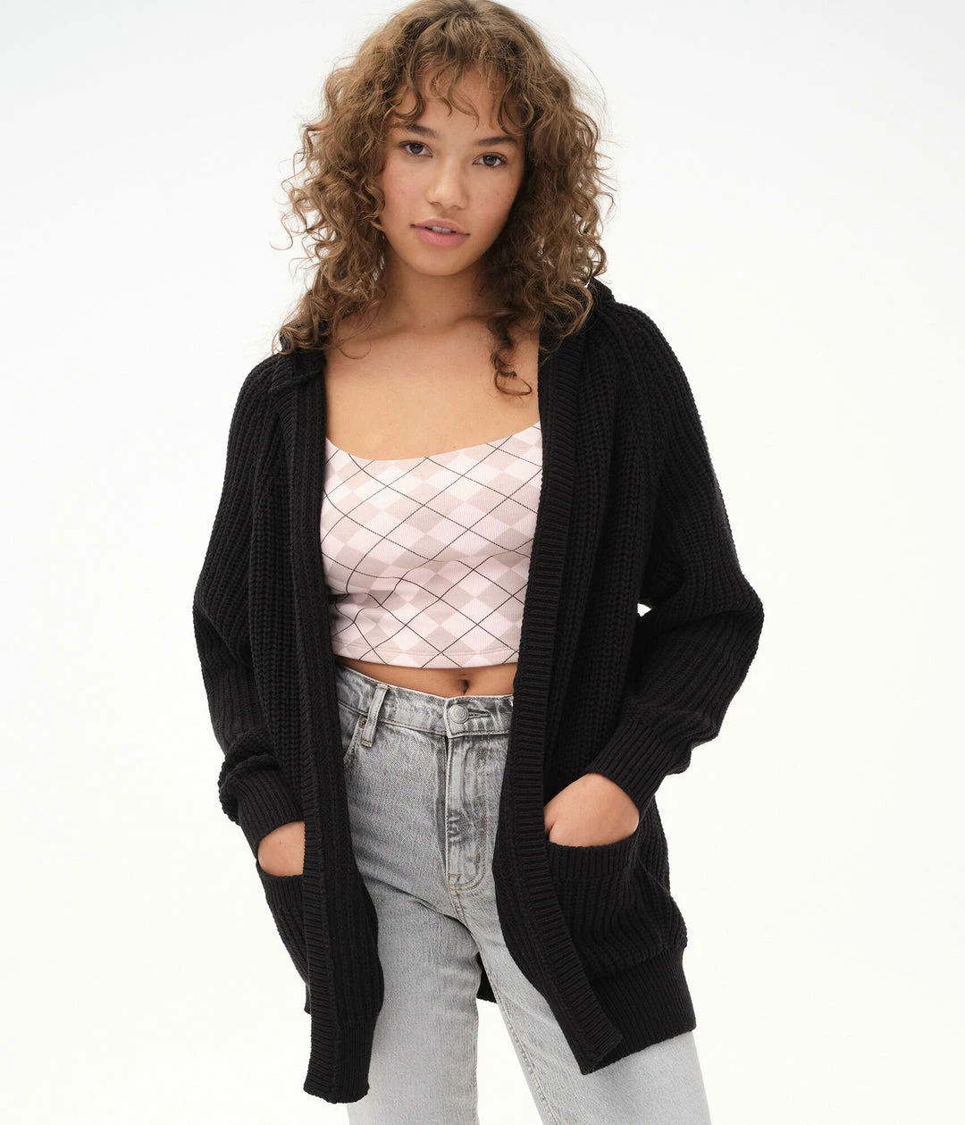 Aeropostale Women's Oversized Hooded Cardigan