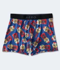 Aeropostale Men's Gumball 4.5" Performance Knit Boxer Briefs