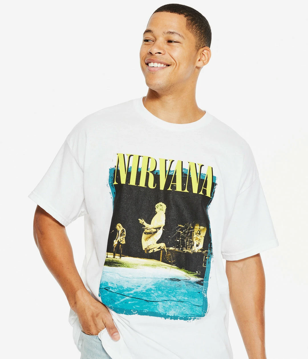 Aeropostale Men's Nirvana On Stage Graphic Tee