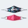 Aeropostale Women's Floral Mood & Solid Face Mask 2-Pack
